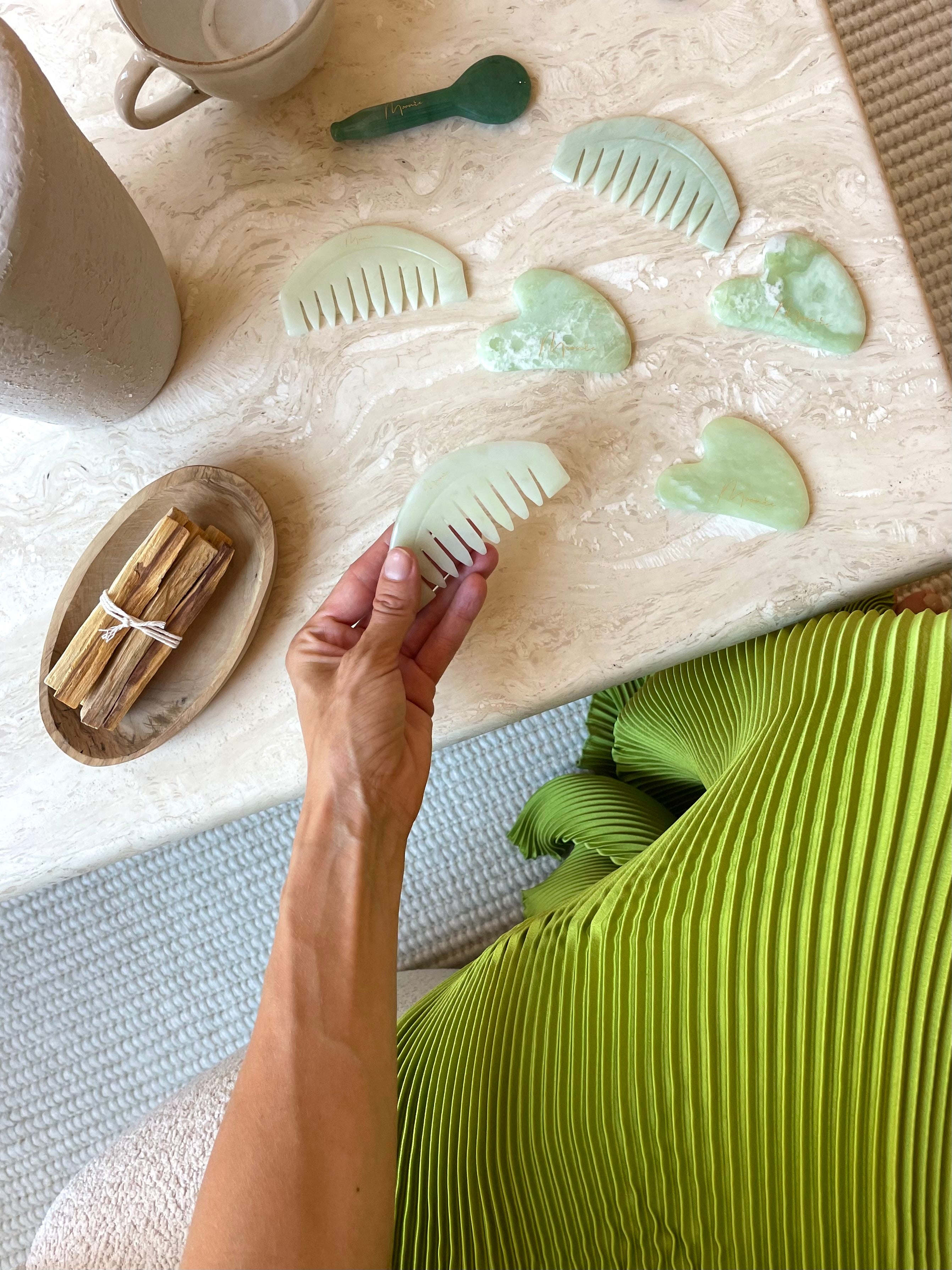 Groene Jade Massagekam | Groene Massage Naturel | Mooniebymila